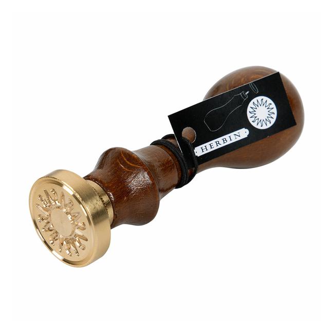Herbin Wooden Handle Round Seal Sun