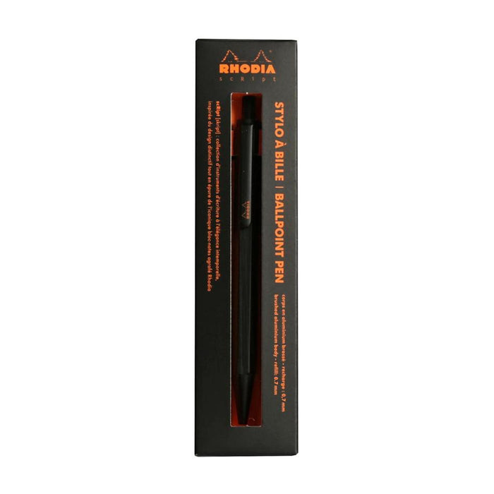 Rhodia scRipt Ballpoint Pen Black 0.7mm C9389C