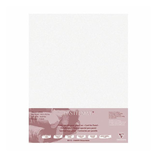 Pastelmat Paper 50x70cm White Pack of 5-Marston Moor
