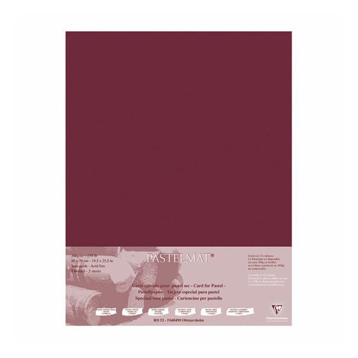 Pastelmat Paper 50x70cm Wine Pack of 5-Marston Moor