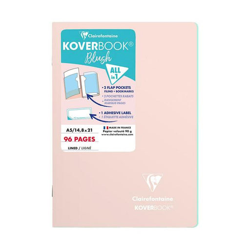Koverbook Blush A5 Lined Powder Pink-Marston Moor