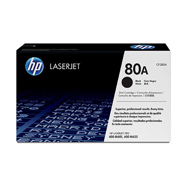 HP #80A Black Toner CF280A