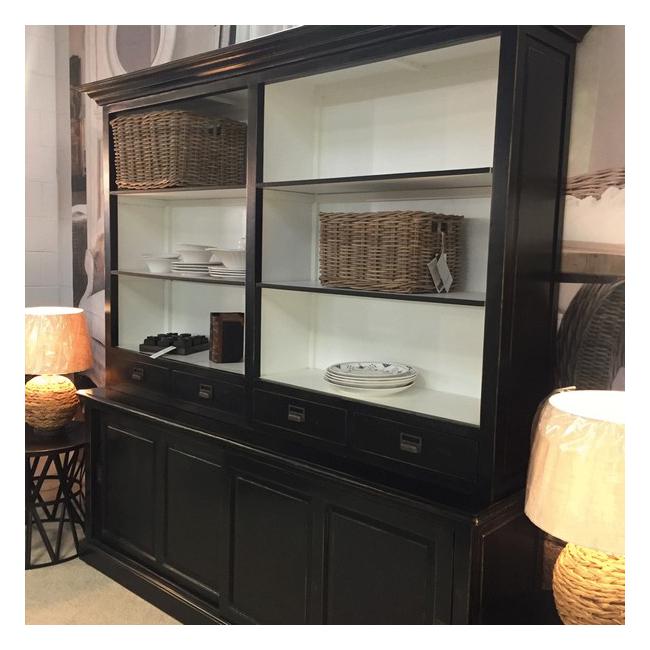 Rembrandt Pine Black Wash Coloured Bookcase CF8067-Marston Moor