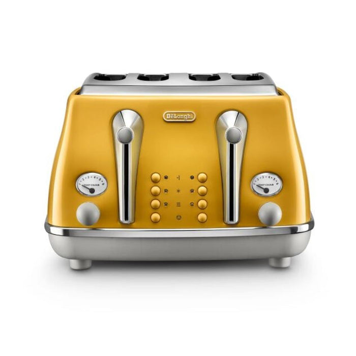Icona Capitals 4 Slice Toaster Yellow CTOC4003Y...