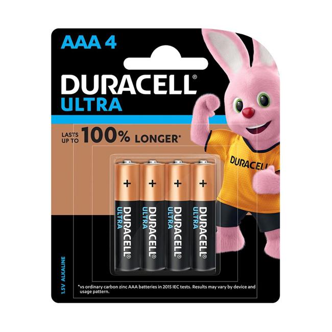 Duracell Ultra Alkaline AAA Battery Pack of 4