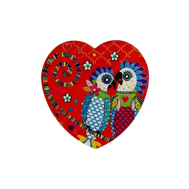 Maxwell & Williams Love Hearts Ceramic Heart Coaster 10cm Fan Club DU0161