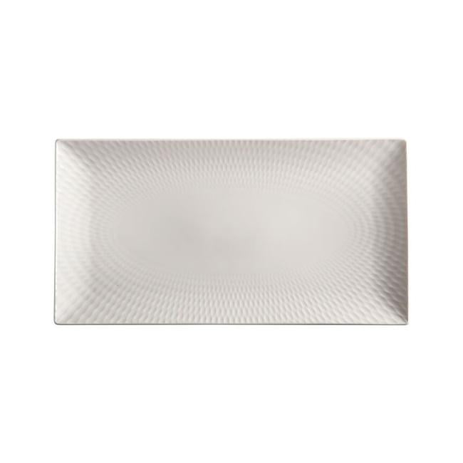 White Basics Diamonds Rectangular Platter 35x19cm Gift Boxed-Marston Moor