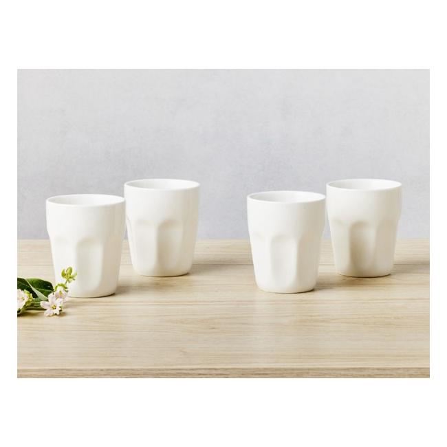 Maxwell & Williams White Basics Latte Cup 200ML Set of 4 Gift Boxed DV0187