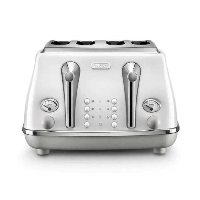 Delonghi Icona Capitals 4 Slice Toaster - Sydney White CTOC4003W...