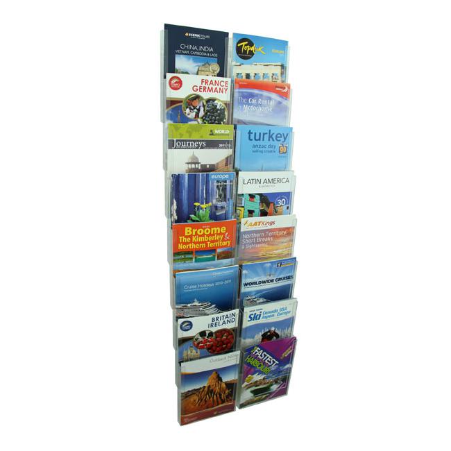 Esselte cliplock brochure holder a4 8t-16 com