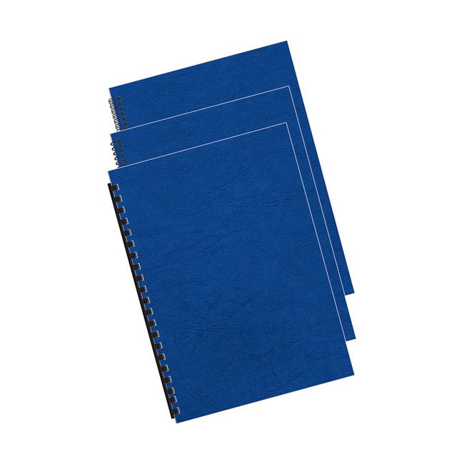 Fellowes Binding Covers A4 250gsm Royal Blue Pack 100