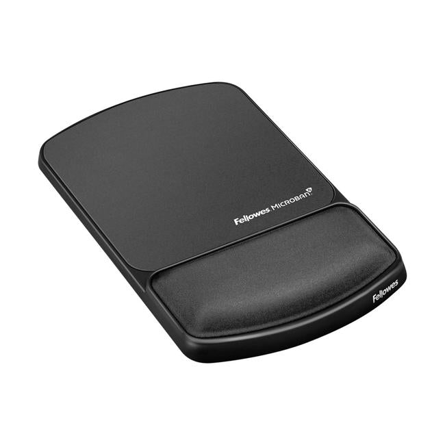 Fellowes Gel Lycra Mouse Pad with Wrist Rest Graphite
