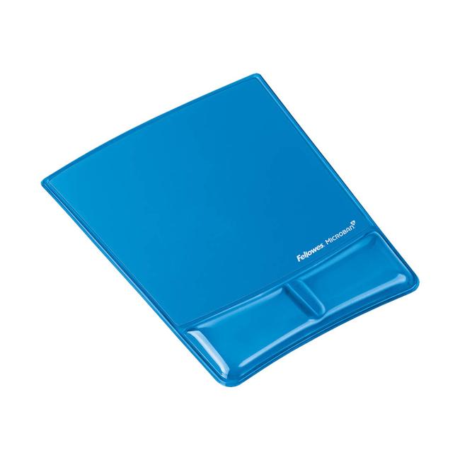 Fellowes Gel Wrist Support Mouse Pad Blue