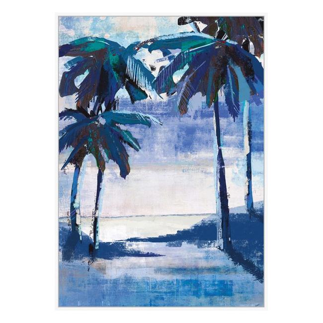 Rembrandt Framed Canvas Art - Blue Beach HK9017-Marston Moor