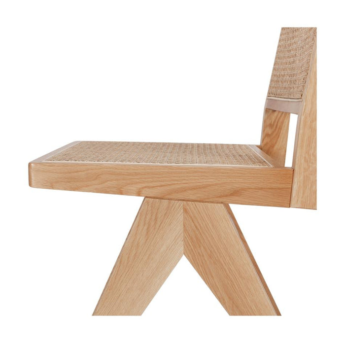 Palma Chair Natural Oak Rattan Seat