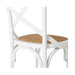 Villa X-Back Chair Aged White Rattan Seat...-Marston Moor