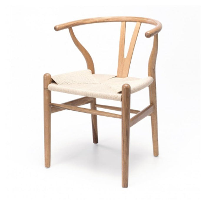 Wishbone Chair Natural Oak Natural Rope Seat