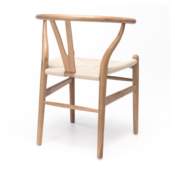 Wishbone Chair Natural Oak Natural Rope Seat