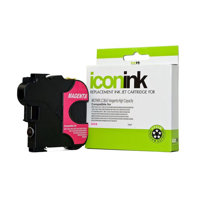 Icon Compatible Brother LC38 LC67 Magenta Ink Cartridge