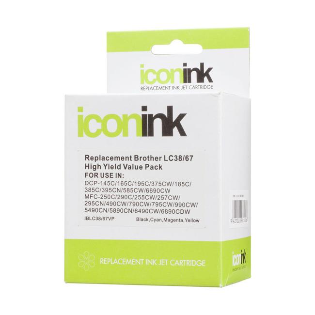 Icon Compatible Brother LC38 LC67 BCMY Ink Value Pack