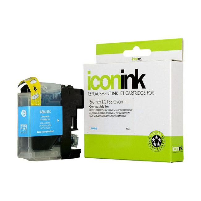 Icon Compatible Brother LC133 Cyan Ink Cartridge