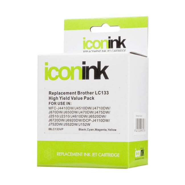 Icon Compatible Brother LC133 BCMY Ink Value Pack