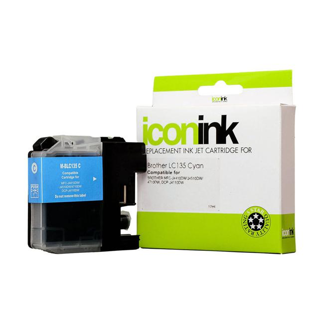 Icon Compatible Brother LC135 Cyan Ink Cartridge
