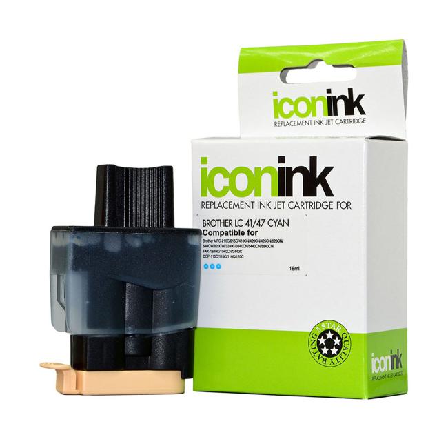 Icon Compatible Brother LC47 Cyan Ink Cartridge