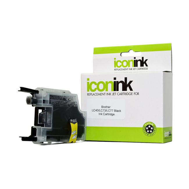 Icon Compatible Brother LC77 LC73 LC40 Black Ink Cartridge