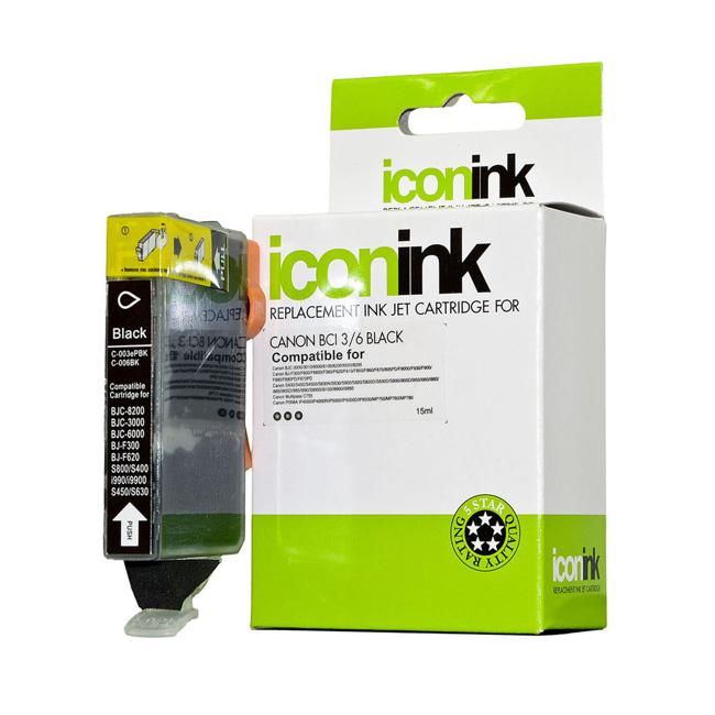 Icon Compatible Canon BCI6 Black Ink Cartridge