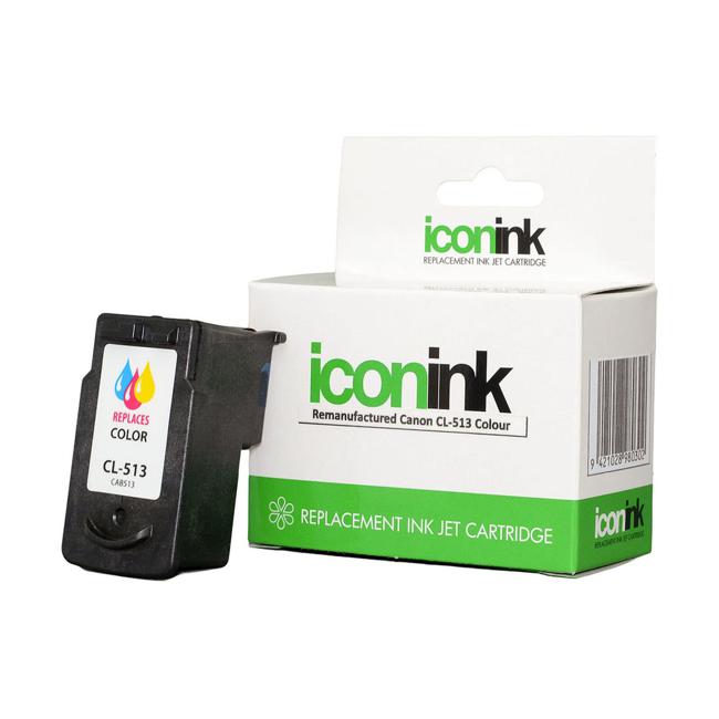 Icon Remanufactured Canon CL513 Colour Ink Cartridge