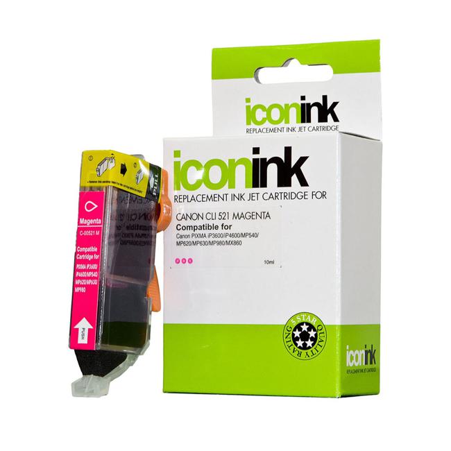 Icon Compatible Canon CLI521 Magenta Ink Cartridge