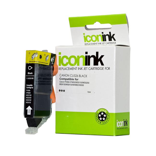 Icon Compatible Canon CLI526 Black Ink Cartridge