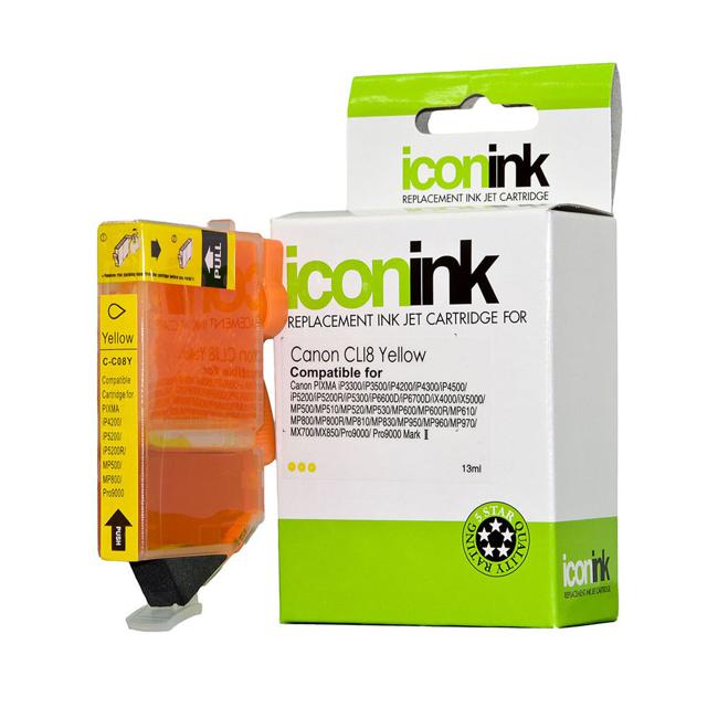 Icon Compatible Canon CLI8 Yellow Ink Cartridge