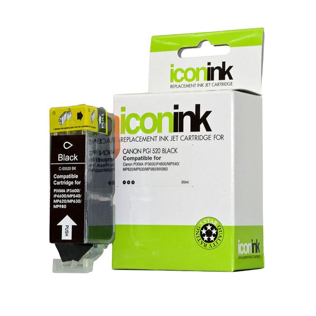 Icon Compatible Canon PGI520 Black Ink Cartridge