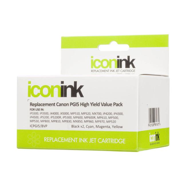 Icon Compatible Canon PGI5 CLI8 BBCMY Ink Value Pack