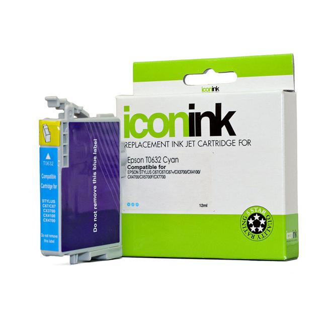 Icon Compatible Epson T0632 Cyan Ink Cartridge