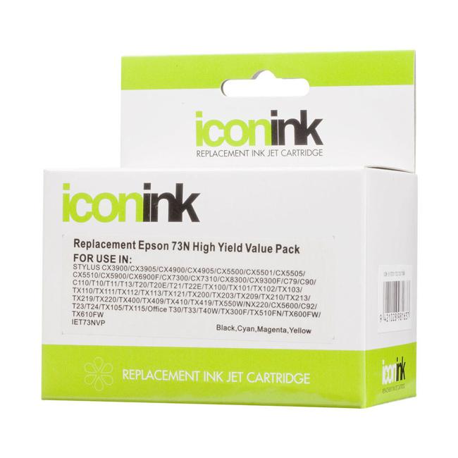 Icon Compatible Epson 73N BCMY Ink Value Pack