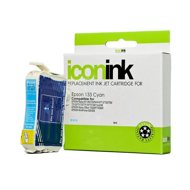 Icon Compatible Epson 133 Cyan Ink Cartridge