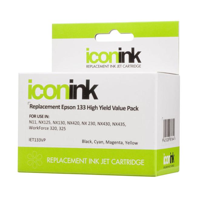 Icon Compatible Epson 133 BCMY Ink Value Pack