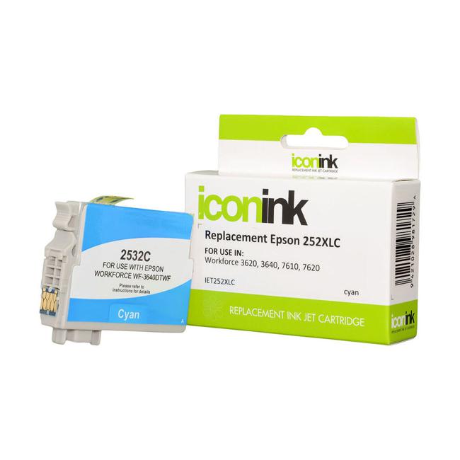 Icon Compatible Epson 252XL C13T253292 Cyan Ink Cartridge