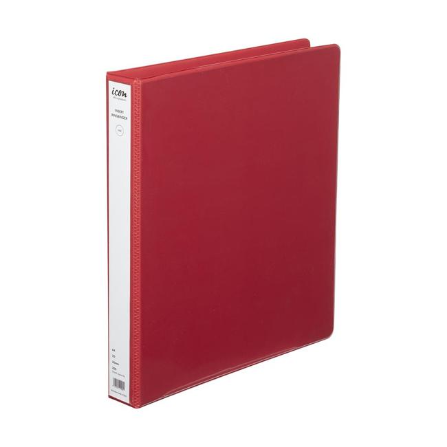 Icon Insert Binder A4 2D 26mm Red
