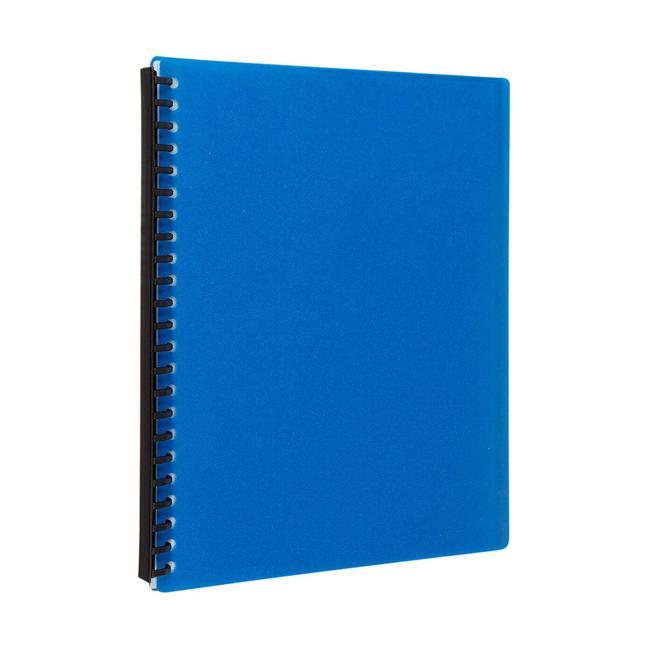 Icon Refillable Display Book 20 Pocket Blue