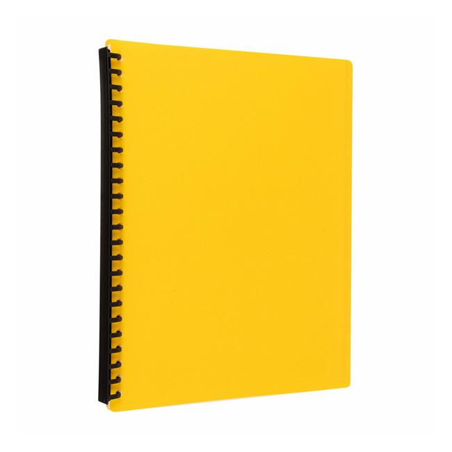 Icon Refillable Display Book 20 Pocket Yellow