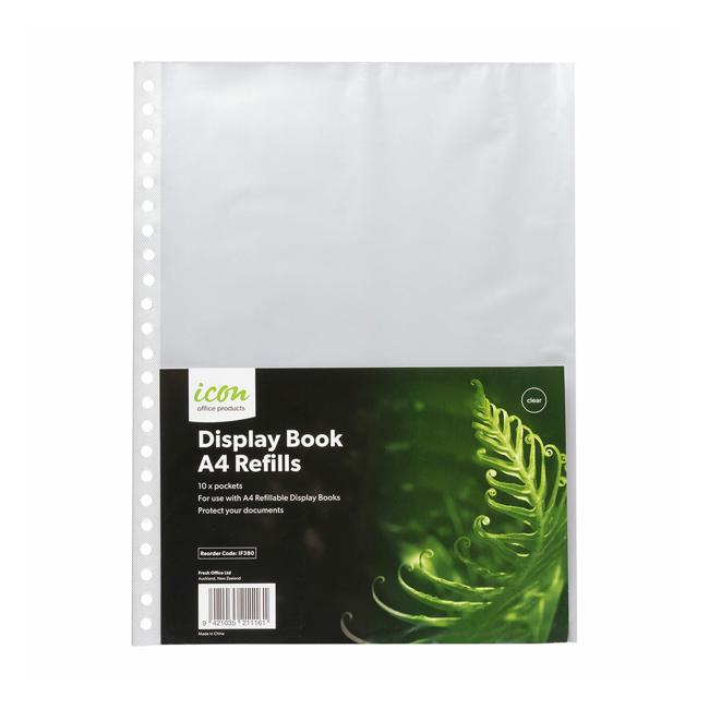 Icon Refillable Display Book Refills Pack 10