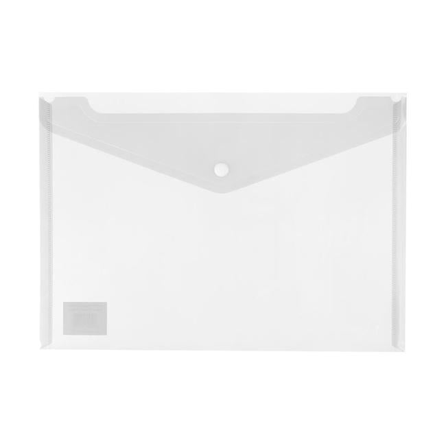 Icon PP Document Wallet A4 Button Closure Clear