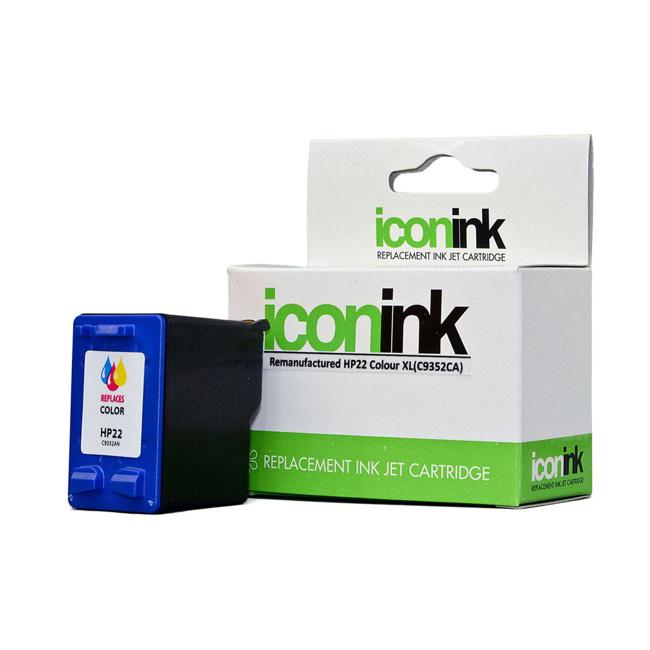 Icon Remanufactured HP 22 Colour XL Ink Cartridge (C9352CA)