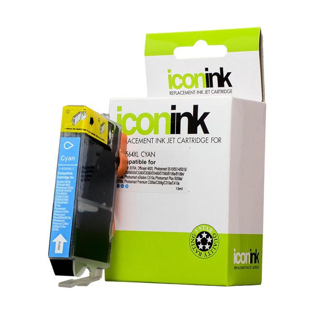 Icon Compatible HP 564 Cyan XL Ink Cartridge (CB323WA)