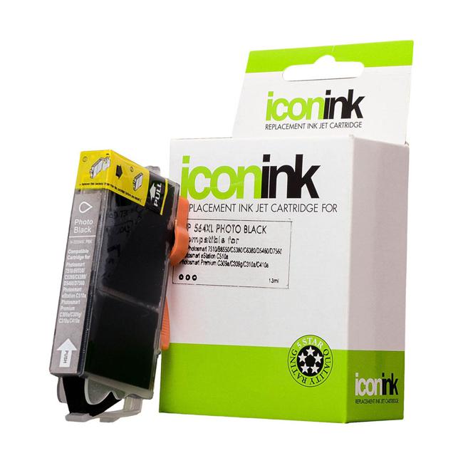 Icon Compatible HP 564 Photo Black XL Ink Cartridge (CB322WA)