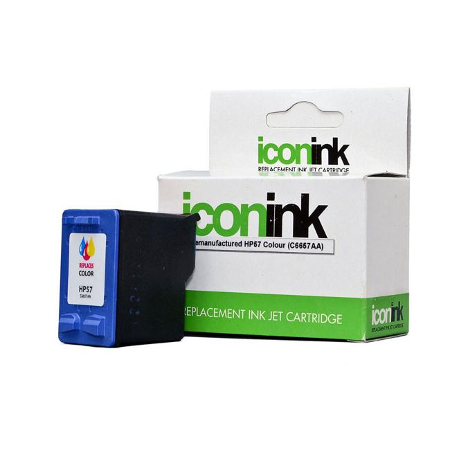 Icon Remanufactured HP 57 C6657A Colour Ink Cartridge (C6657AA)